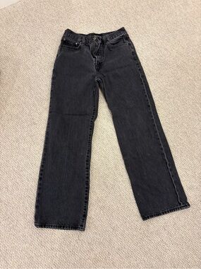 Denim Forum Black Straight-Leg Women's Jeans